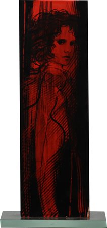 BENVENUTI RICCARDO (lUCCA 1939), Monolite, Scultura in legno Dim.29x14x11...