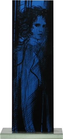 BENVENUTI RICCARDO (lUCCA 1939), Monolite, Scultura in legno Dim. 29x14x11...