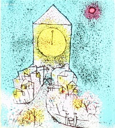 ROGNONI FRANCO (MILANO 1913 MILANO 1999), Paese, Miniatura in argento con...