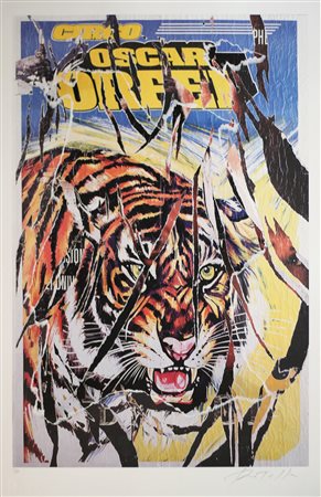 ROTELLA MIMMO (CATANZARO 1918 MILANO 2006), Senza titolo, Multiplo decollage...