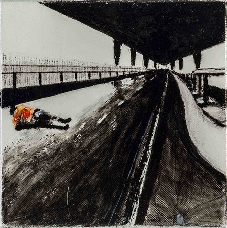 DOMENICO PICCOLO (1961) Ogni Giorno #19 2009 Acrilico su tela 20 x 20 cm...