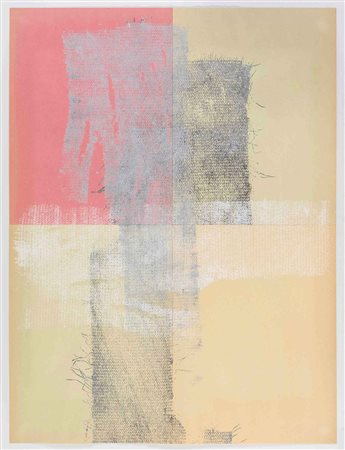 ALEXANDER WOLFF (1976) Senza titolo 2012 Stampa di tessuto acrilico su carta...