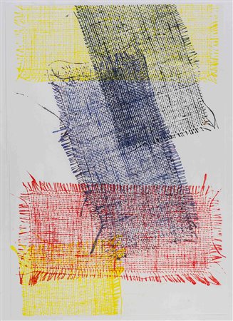 ALEXANDER WOLFF (1976) Senza titolo 2012-2013 Stampa di tessuto acrilico su...