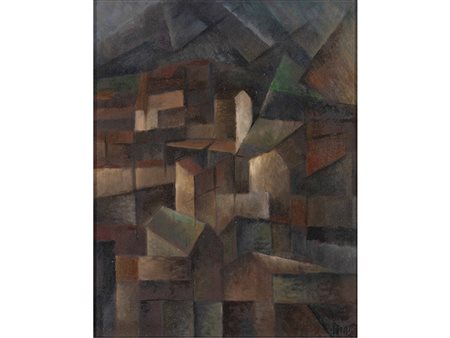 Bruno Motta (1914-?) Senza titolo 60x50 cm Olio su tela