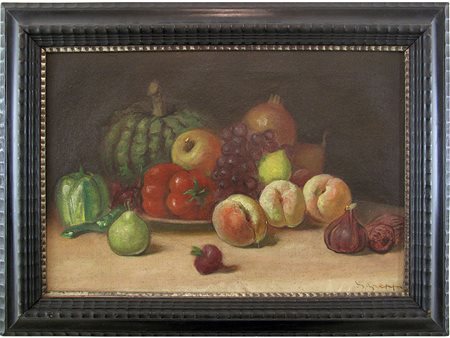 Giulio Greppi (1906-1964) Natura morta 40x50,5 cm Olio su tela