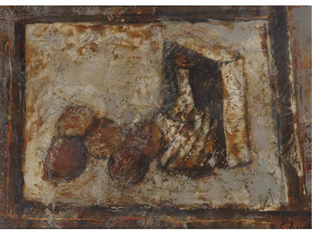 Emanuele Cappello (1936) Senza titolo 50x70 cm Olio su tela