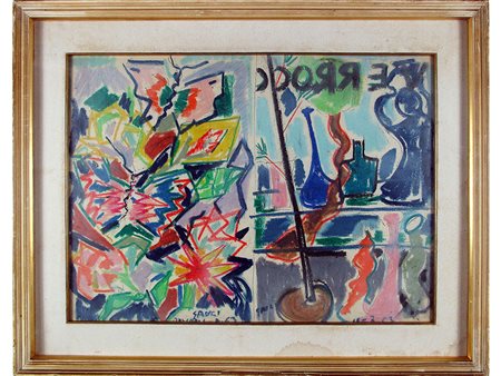 Piero Gauli (1916–2012) Senza titolo 50x70 cm Pastello su cartoncino