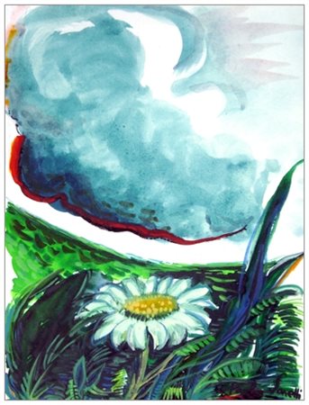 PIER LUIGI SONETTI Roma 1925 – Roma 2002 Senza titolo Pittura su cartoncino...