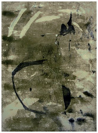 SIMONA WELLER Roma 1940 Senza titolo Tec. mista su carta oleata 52,5 x 38,5....