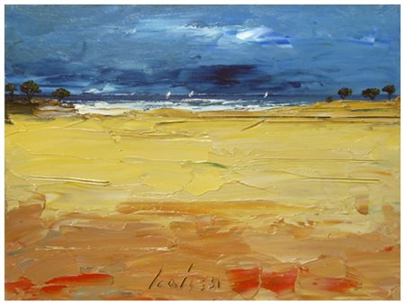 SERGIO SCATIZZI Gragnano 1918 – Firenze 2009 Senza titolo Pittura materica su...