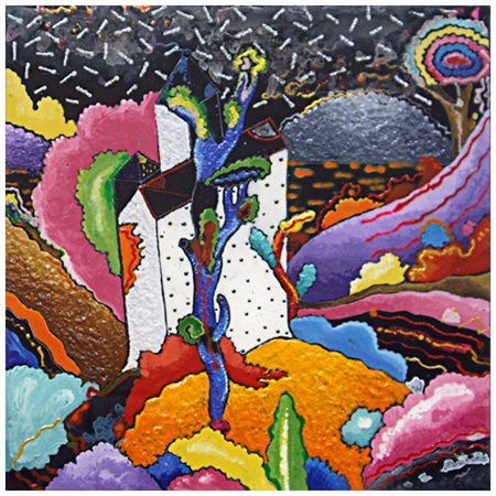 LUCA ALINARI Firenze 1943 Senza titolo Olio e tec. mista su tavola 30 x 30....