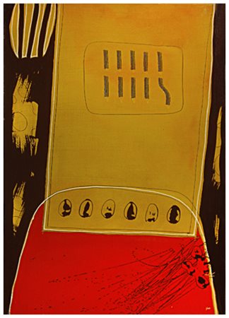 GIULIANO GHELLI Firenze 1944 - San Casciano Val di Pesa 2014 Racconto Olio su...