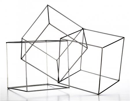 FRANCOIS MORELLET 1926 - 2016 Trois cubes imbriqués, 1977 Multiplo scultura,...