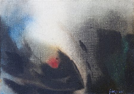 LUCIANO GASPARI 1913 - 2017 Senza titolo, anni ’60 Olio su tela, cm. 25,5 x...