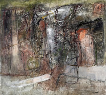 MINO CERETTI 1930 Analisi studio, 1960 Olio su tela, cm. 111 x 124,5 Firmato...