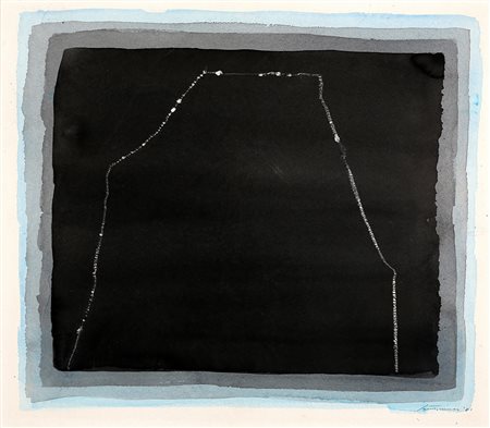 GUSEPPE SANTOMASO 1907 - 1990 Senza titolo, 1981 Tecnica mista su cartoncino...