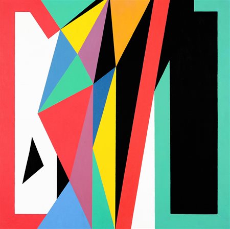 REALE FRANCO FRANGI 1933 “Percorso” Positivo Negativo, 1990-91 Acrilico su...