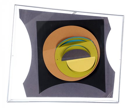 VOLF ROITMAN 1930 Galaxy cadì, 1992 Collage di cartoncini in teca di...