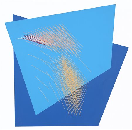 GAETANO PINNA 1939 602 Diecibianco, 1999 Acrilico su tavola, cm. 50 x 50...