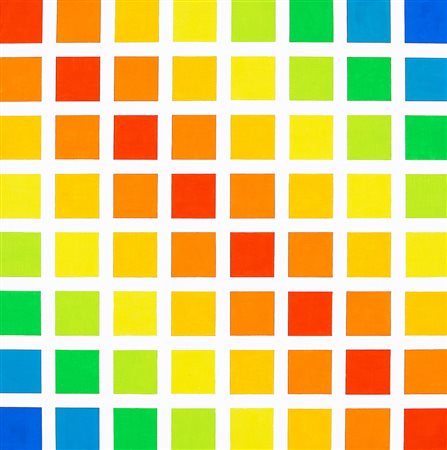 MARIO BALLOCCO 1913 - 2018 Unificazione in ordine di tonalità, 1973 Acrilico...