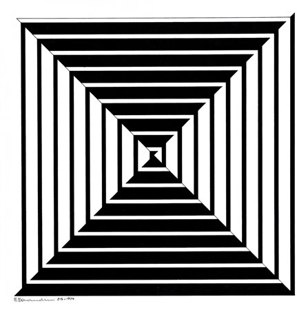 MARCELLO MORANDINI 1940 215, 1974 Pennarello su cartoncino, cm. 35 x 35...