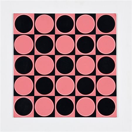 ANTONIO ASIS 1932 Cerchi ritmici n. 1108, 1990 Acrilico su tavola, cm. 47 x...