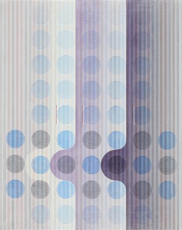 CARLO NANGERONI 1922 - 2018 Senza titolo, 1989 Acrilico su tela, cm. 78 x 61...