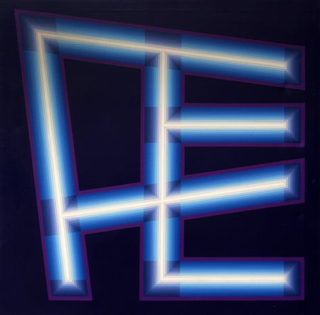 RINO SERNAGLIA 1936 Luce - ombra, 1990 Acrilico su tela, cm. 80 x 80 Firmato...