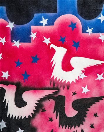 FRANCO ANGELI 1935 - 1988 Senza titolo, 1975-78 Smalto a spruzzo su tela, cm....