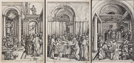 Lotto composto da tre xilografie di Albrecht Durer (Norimberga 1471-1528)...