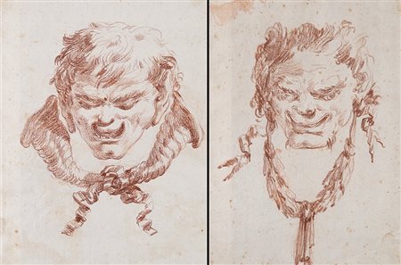 Scuola veneta del secolo XVIIIDue disegni raffiguranti "Studi per...