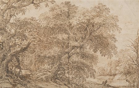 Herman Van Swanevelt (Woerden 1603 - Parigi 1655)(attr.)Paesaggio...