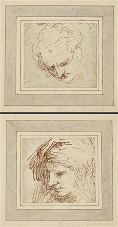 JACOPO NEGRETTI, DETTO PALMA IL GIOVANE (Venezia 1544 - 1628) Due disegni...