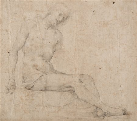 Artista dell'inizio del secolo XVIICristo depostoMatita nera su carta mm...