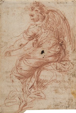 Artista lombardo del secolo XVIIAngeloMatita rossa su carta mm 216x151Al...