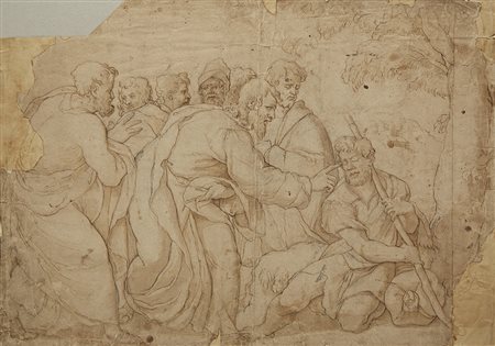 Da Orazio Farinati, secolo XVIIILa guarigione del ciecoPenna, inchiostro...