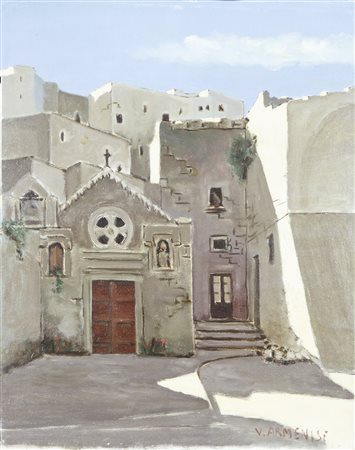 Vito Armenise Bari 1921 - 2014 olio su tela cm 50x40 firmato in basso a destra