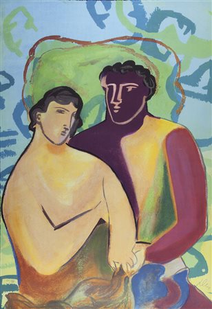 Sandro Chia Firenze 1946 serigrafia su carta es. n. 21/50 cm 88,5x60 firmata...