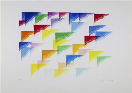 Piero Dorazio Roma 1927 – Perugia 2005 incisione su carta es. n. 36/100 anno...