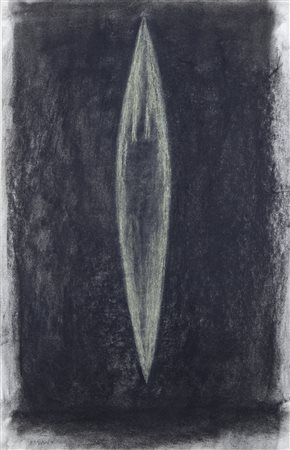 Nunzio Di Stefano Cagnano Amiterno 1954 pastello su carta anno 1985 cm...