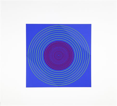 Edoardo Landi San Felice sul Panaro 1937 "Struttura visuale" acrilico su...