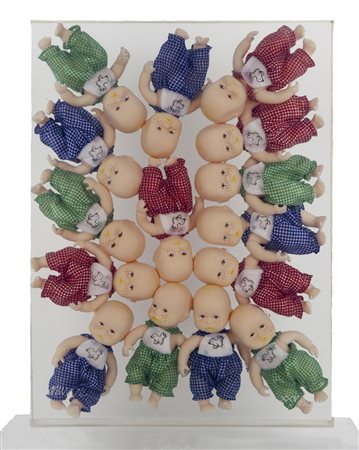 Fernandez Arman Nizza 1928 - New York 2005 "Bambole” Inclusione (de poupées...