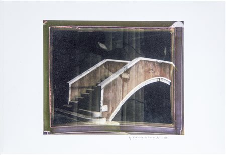 Maurizio Galimberti Como 1956 " Ponte sogno " pigmenti su cartoncino edizione...