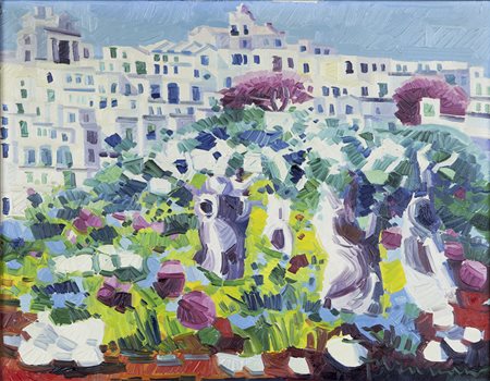 Athos Faccincani Peschiera del Garda 1951 "Racconto di ulivi verso Ostuni"...