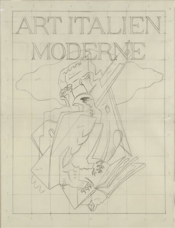 Gino Severini Cortona 1883 – Parigi 1966 matita su carta lucida Studio...