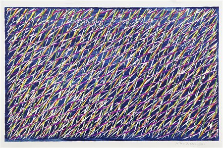 Piero Dorazio Roma 1927 – Perugia 2005 litografia anno 1984 cm 36,5x55...