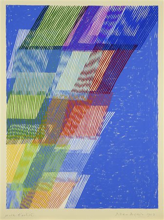 Piero Dorazio Roma 1927 – Perugia 2005 litografia es n. P.A. anno 1983 cm...