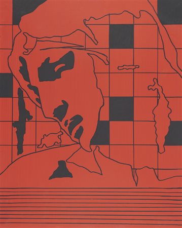 Tano Festa Roma 1938 – 1988 acrilico su tela anno 1978 cm 50x40 firmato e...