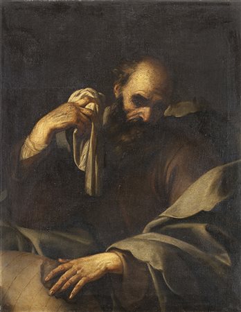 Scuola dell'Italia centrale del secolo XVIIEraclitoOlio su tela cm 99x82In...