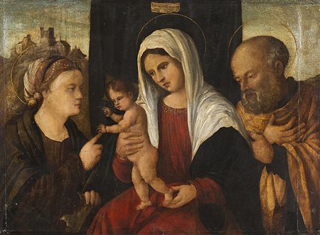 Scuola veneta dell'inizio del secolo XVIMatrimonio mistico di Santa Caterina...